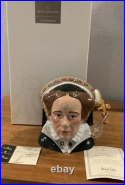 Royal Doulton Character Jug Queen Mary I D7188 Large Jug of the Year 2004 COA