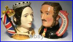 Royal Doulton Character Jug Queen Victoria D7072 Prince Albert D7073 Ltd Ed D4