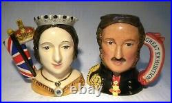 Royal Doulton Character Jug Queen Victoria D7072 Prince Albert D7073 Ltd Ed D4