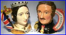 Royal Doulton Character Jug Queen Victoria D7072 Prince Albert D7073 Ltd Ed D4