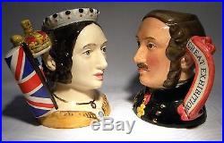 Royal Doulton Character Jug Queen Victoria & Prince Albert Ltd Ed D7072 D7073