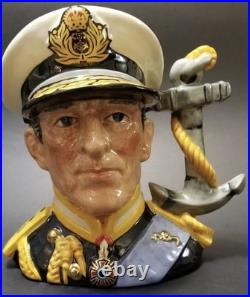 Royal Doulton Character Jug RARE Earl Mountbatten of Burma D6944 Large 7
