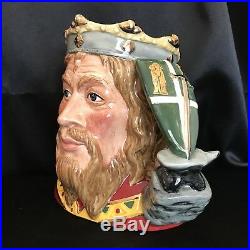 Royal Doulton Character Jug-RARE King Arthur #D7055 COA 627/1500-MINT