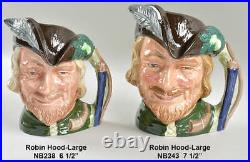 Royal Doulton Character Jug Robin Hood-Large Feather In Front No Box 77340