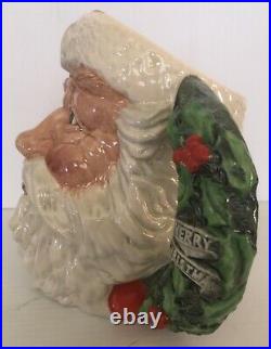 Royal Doulton Character Jug SANTA CLAUS D6794 (with Wreath Handle)