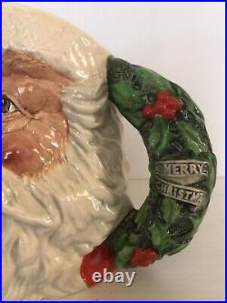 Royal Doulton Character Jug SANTA CLAUS D6794 (with Wreath Handle)