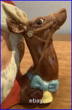 Royal Doulton Character Jug Santa Claus D6675 Large Size 1982 Royal Doulton Character Jug Santa Claus D6675 Large Size 1982