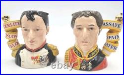 Royal Doulton Character Jug Set Napoleon And Wellington 07001 & 07002 England