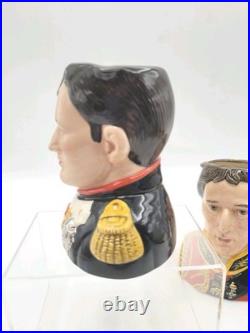 Royal Doulton Character Jug Set Napoleon And Wellington 07001 & 07002 England