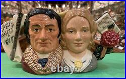 Royal Doulton Character Jug Small Jayne Eyre & Mr. Rochester D7115 Ltd Ed 1500