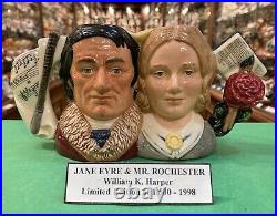 Royal Doulton Character Jug Small Jayne Eyre & Mr. Rochester D7115 Ltd Ed 1500