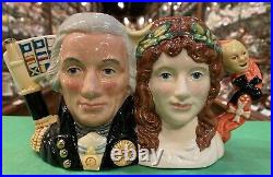 Royal Doulton Character Jug Small Lord Nelson & Lady Hamilton D7092