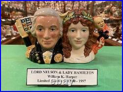 Royal Doulton Character Jug Small Lord Nelson & Lady Hamilton D7092