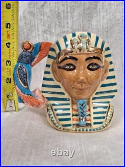 Royal Doulton Character Jug Small- Tutankhamen D7127 # 367 of 1500 In Box