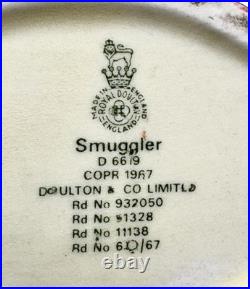 Royal Doulton Character Jug Smoggler D 6619 Made in England c. 1967