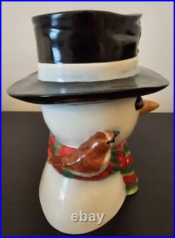 Royal Doulton Character Jug Snowman D7241 Limitid Edition #15 of 500 Mint