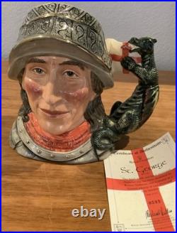 Royal Doulton Character Jug St. George D7129 Large 1998 Limited Edition