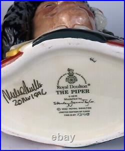 Royal Doulton Character Jug THE PIPER D6918 (with COA)