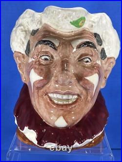 Royal Doulton Character Jug The Clown White Hair D6322 6.5H Royal Doulton Character Jug The Clown White Hair D6322 6.5H
