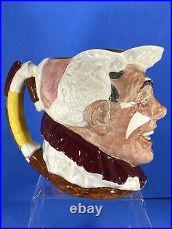 Royal Doulton Character Jug The Clown White Hair D6322 6.5H