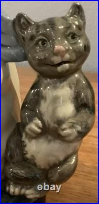 Royal Doulton Character Jug The Cook and The Cheshire Cat D6842 Large 1989