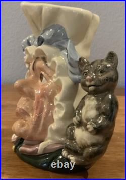 Royal Doulton Character Jug The Cook and The Cheshire Cat D6842 Large 1989
