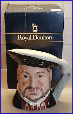 Royal Doulton Character Jug Toby Henry VIII 6 3/4 1975 Artist Signed & Dated