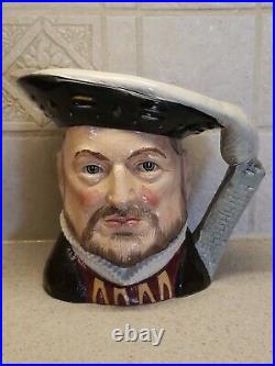 Royal Doulton Character Jug Toby Henry VIII 6 3/4 1975 Artist Signed & Dated