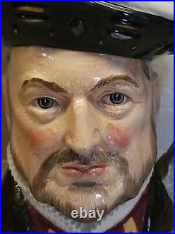Royal Doulton Character Jug Toby Henry VIII 6 3/4 1975 Artist Signed & Dated