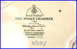 Royal Doulton Character Jug Toby Mug Cup Snake Charmer India LIMITED EDITION