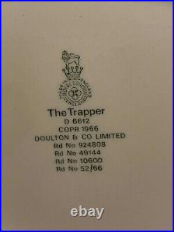 Royal Doulton Character Jug Trapper D6612