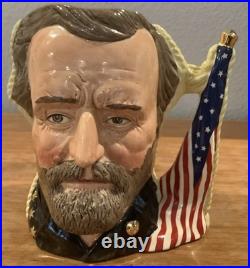 Royal Doulton Character Jug Ulysses Grant Robert Lee Civil War D6698 Large 1983