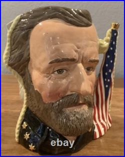 Royal Doulton Character Jug Ulysses Grant Robert Lee Civil War D6698 Large 1983