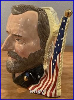 Royal Doulton Character Jug Ulysses Grant Robert Lee Civil War D6698 Large 1983