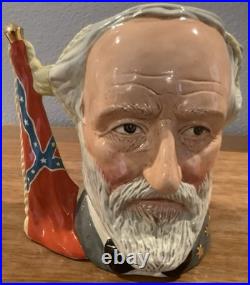Royal Doulton Character Jug Ulysses Grant Robert Lee Civil War D6698 Large 1983