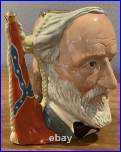 Royal Doulton Character Jug Ulysses Grant Robert Lee Civil War D6698 Large 1983