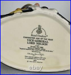 Royal Doulton Character Jug Vice Admiral LORD NELSON D6932