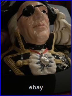 Royal Doulton Character Jug Vice Admiral Lord Nelson D6932 LARGE, 1993 rare