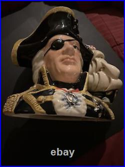 Royal Doulton Character Jug Vice Admiral Lord Nelson D6932 LARGE, Only 1993