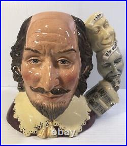 Royal Doulton Character Jug WILLIAM SHAKESPEAR D7136 with COA