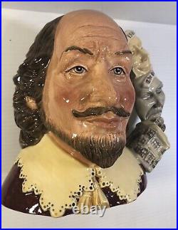 Royal Doulton Character Jug WILLIAM SHAKESPEAR D7136 with COA