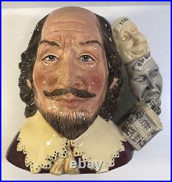 Royal Doulton Character Jug WILLIAM SHAKESPEAR D7136 with COA