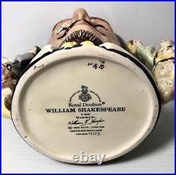 Royal Doulton Character Jug William Shakespeare D6933 (Ltd. Edition of 2500)