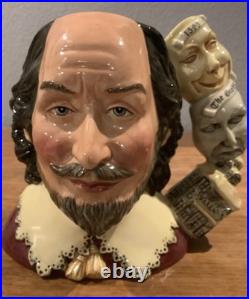 Royal Doulton Character Jug William Shakespeare D7136 Large Jug of the Year 1999 Royal Doulton Character Jug William Shakespeare D7136 Large Jug of the Year 1999