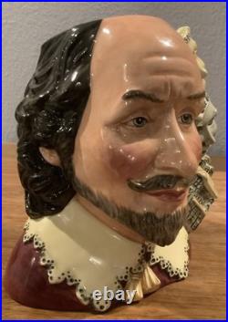 Royal Doulton Character Jug William Shakespeare D7136 Large Jug of the Year 1999