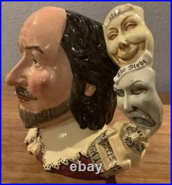 Royal Doulton Character Jug William Shakespeare D7136 Large Jug of the Year 1999