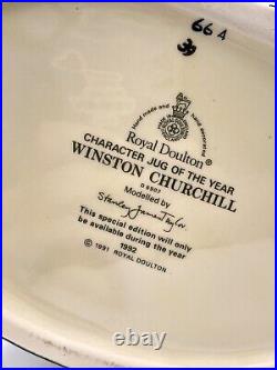 Royal Doulton Character Jug Winston Churchill D6907 Mug