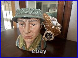 Royal Doulton Character Jug World War II Soldier Limited Edition of 350