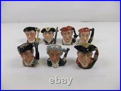 Royal Doulton Character Jugs From Williamsburg Miniature Mini Toby Jugs