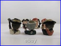 Royal Doulton Character Jugs From Williamsburg Miniature Mini Toby Jugs